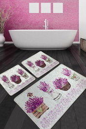 Mijölnir Giardino Di Lavanda Djt Juego de alfombrillas de baño Multicolor